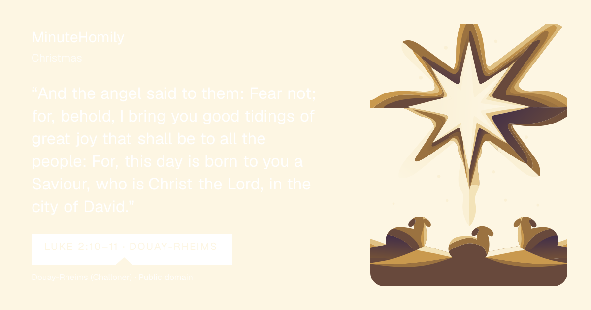 Verse card for Christmas | MinuteHomily